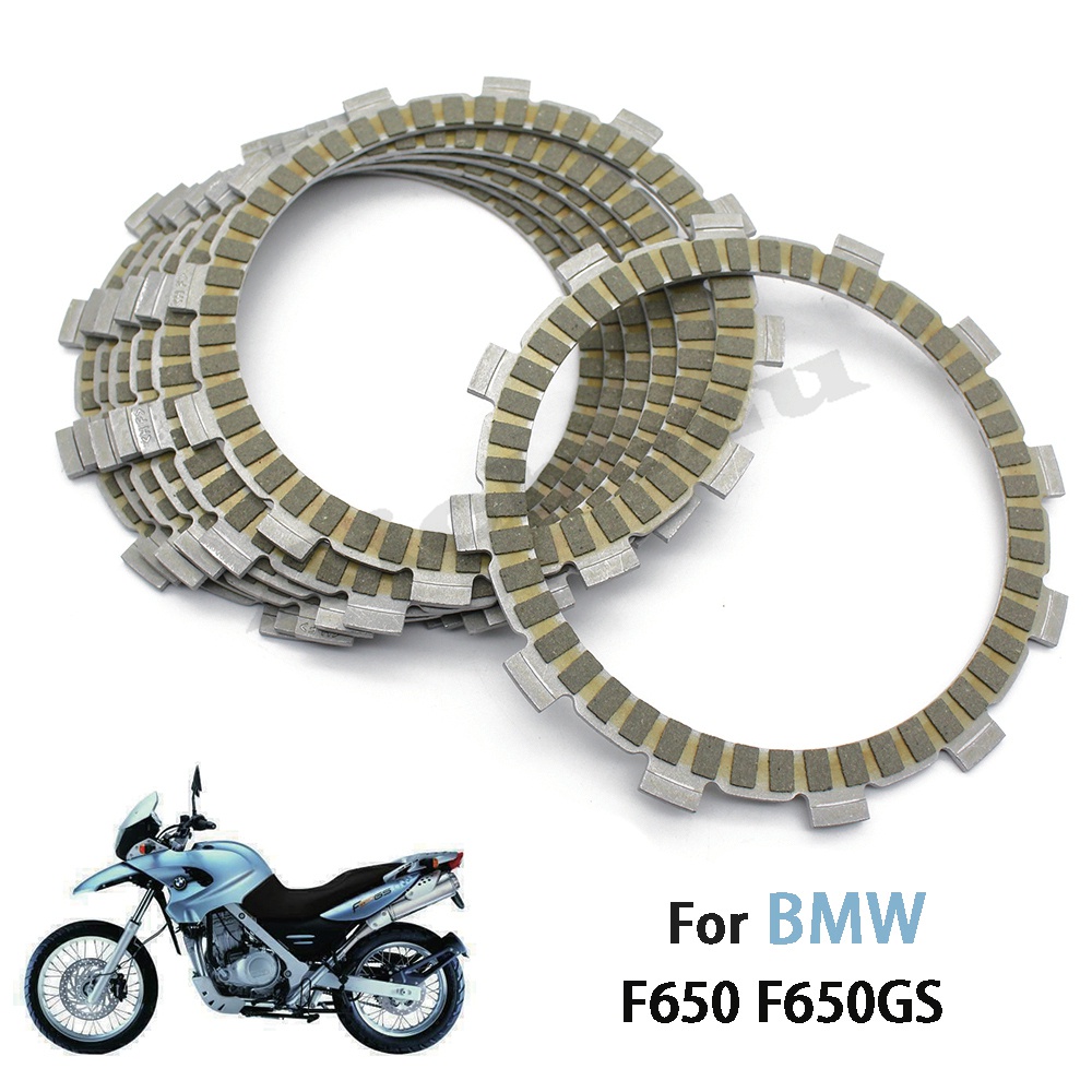 BMW 7 件裝紙基摩托車離合器摩擦片套件適用於寶馬 F650 F650GS R13 2001-2004 F650CS