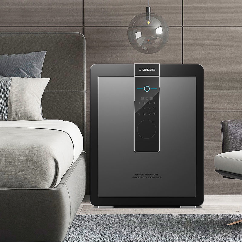 歐奈斯保險柜指紋保險箱密碼小型家用辦公入墻衣柜保管箱防盜報警壹家具文化生活館