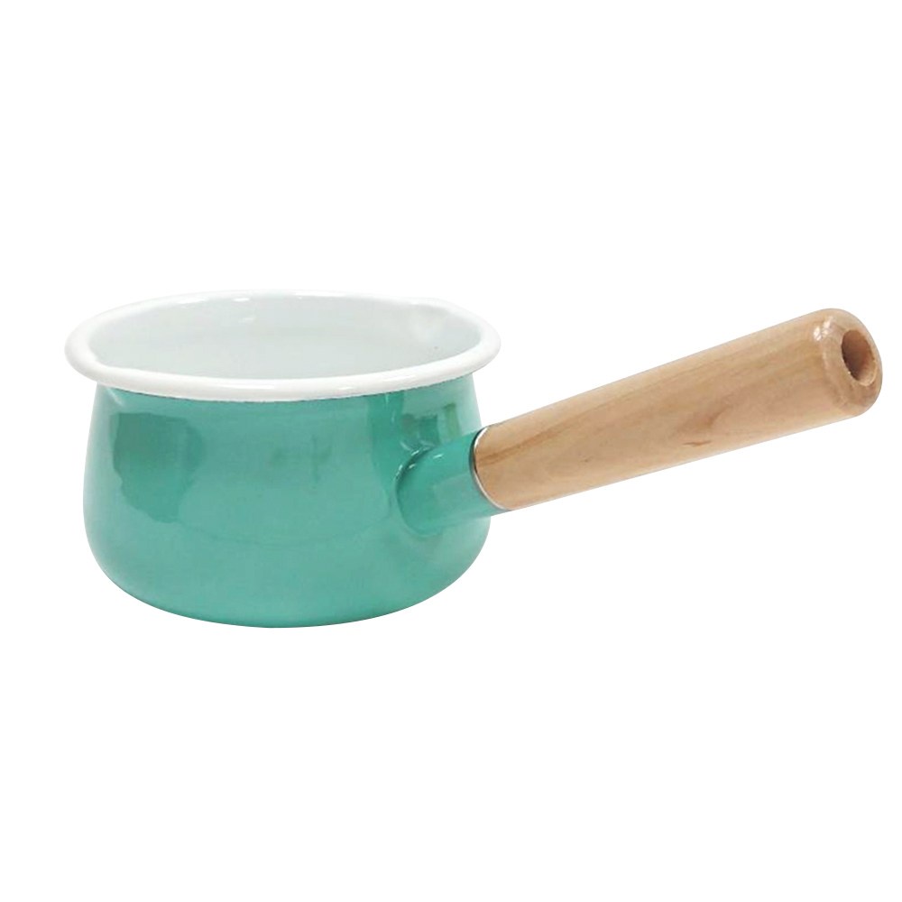 【HOLA】時尚琺瑯單柄湯鍋15cm-薄荷藍