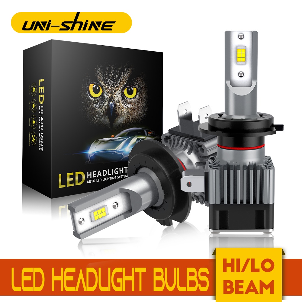 Unishine 2pcs 140W 汽車大燈 H4 LED H1 H7 H11 9005 HB3 9006 HB4 9