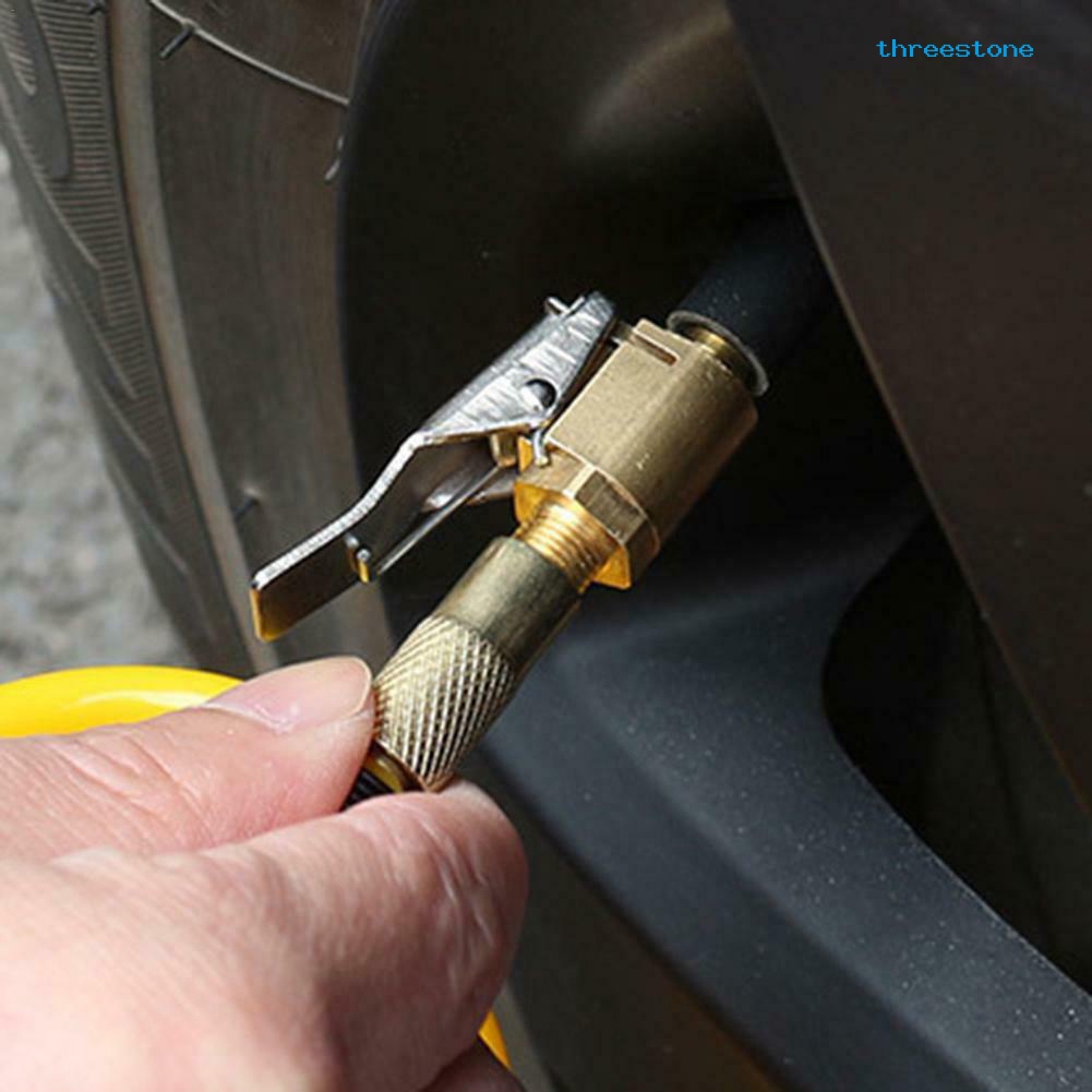 [嘉嘉百貨] 美式螺紋氣嘴轉接頭汽車打氣泵配件 快速轉換頭夾式氣嘴