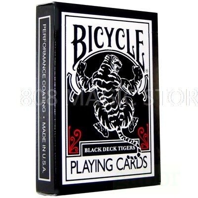 [808 MAGIC]魔術道具 老虎牌 Black Tiger Back 二代 老虎 紅老虎 黑色 撲克牌 收藏 把妹