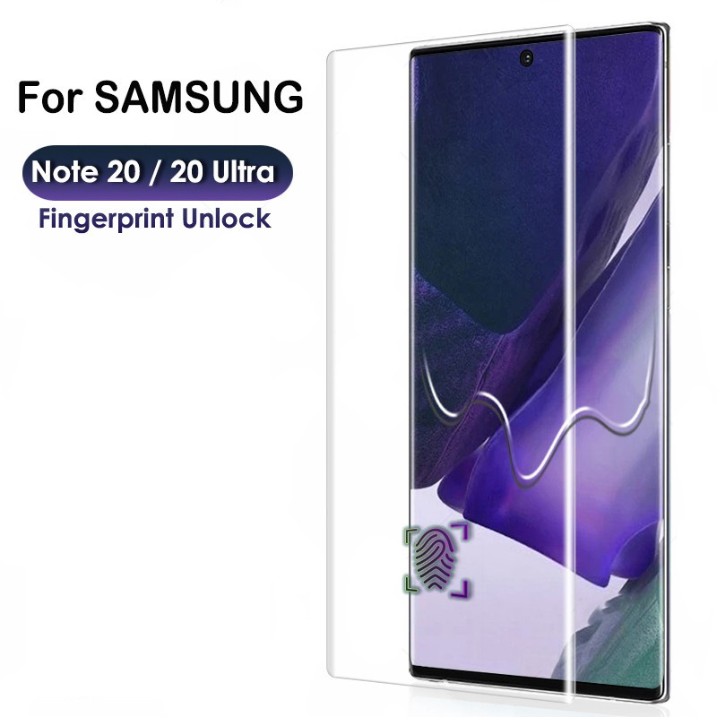 SAMSUNG Uv 鋼化玻璃三星 Galaxy S23 Ultra S22 5G Note 20 S21 S20 S1