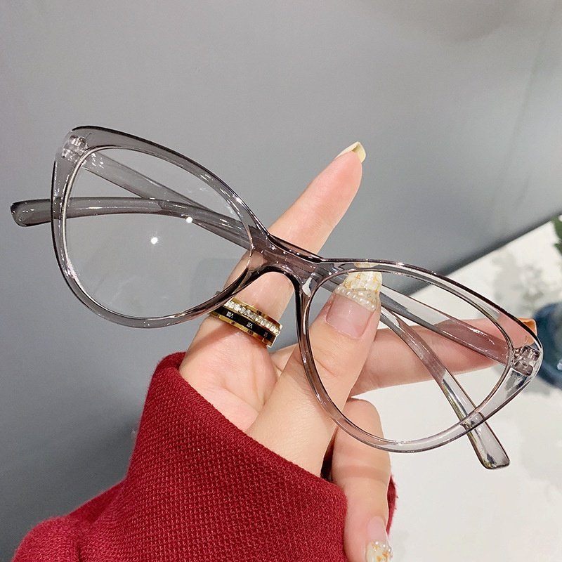 【Unorol 現貨速發】 復古眼鏡框歐美貓眼潮流平光鏡女簡約個性時尚防藍光眼鏡