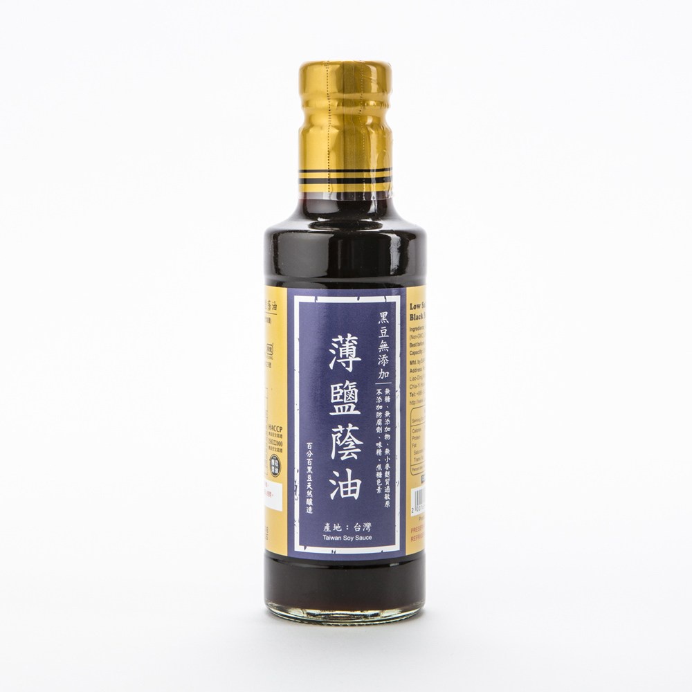 【HOLA】在地純釀造-黑豆無添加薄鹽蔭油300ml (黑龍醬油監製)