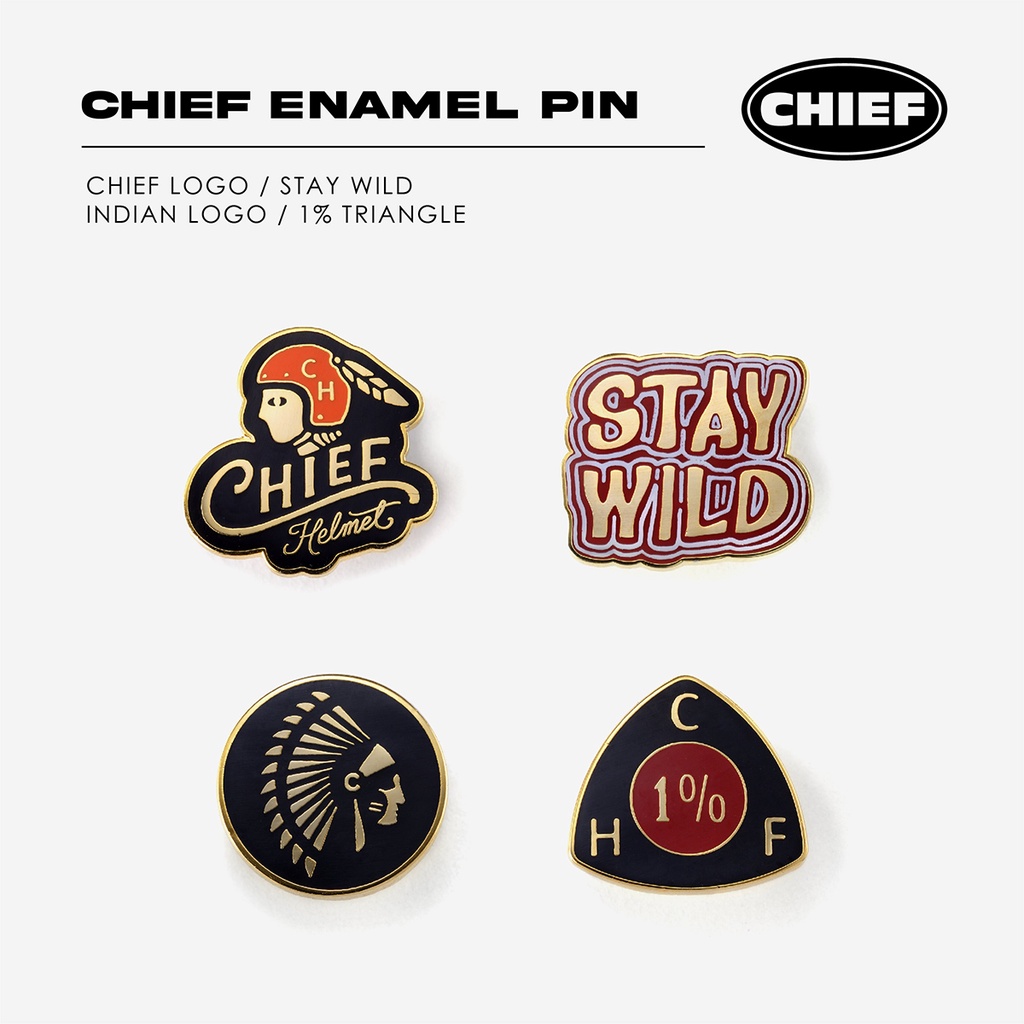 『EN安全帽』免運 Chief 別針 胸針 飾品 復古 Enamel Pin 點綴 服飾 小物