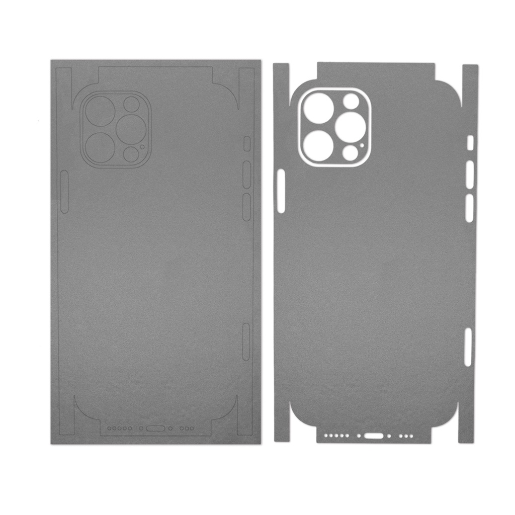 灰色徽標鏤空防刮皮貼紙兼容 iPhone 7 8 Plus X XR 11 12 13 14 15 Pro Max Mi