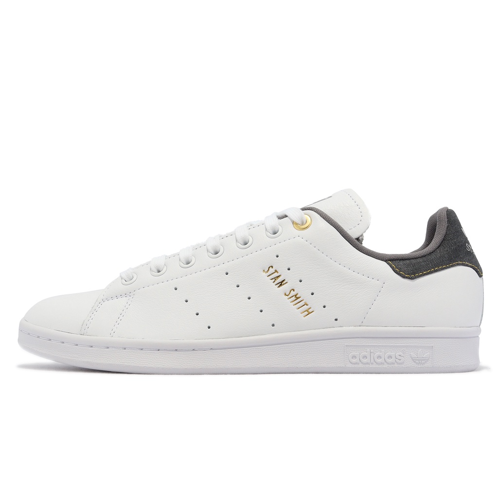 adidas 休閒鞋 Stan Smith 白 灰 男鞋 丹寧布 皮革 小白鞋 運動鞋 【ACS】 FZ6442