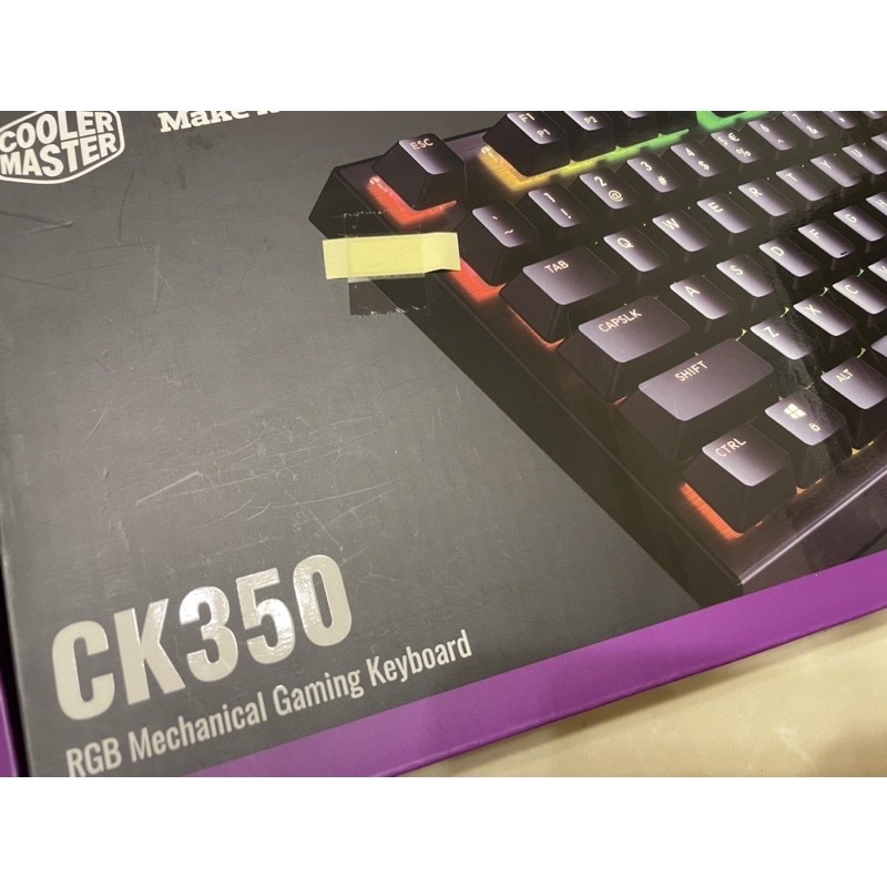 ［二手 近全新 出清]COOLER MASTER CK350機械式紅軸鍵盤