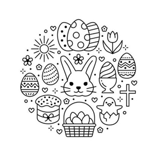 H 復活節系列 兔子 1 彩蛋 太陽 十字架 透明印章 水晶印章