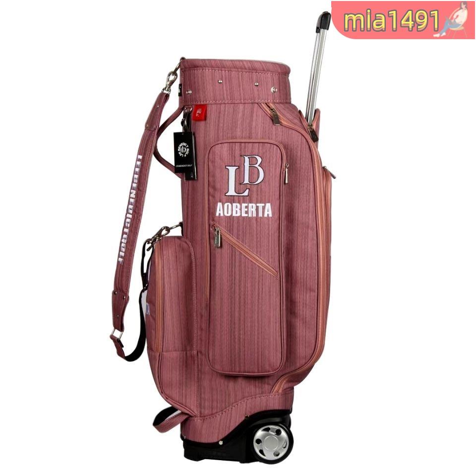 高爾夫球包 高爾夫球袋 高爾夫槍袋 槍袋 輕量便攜版 新款LEEB高爾夫球包男女用防水輕便布包拉輪球桿包 拖輪golf