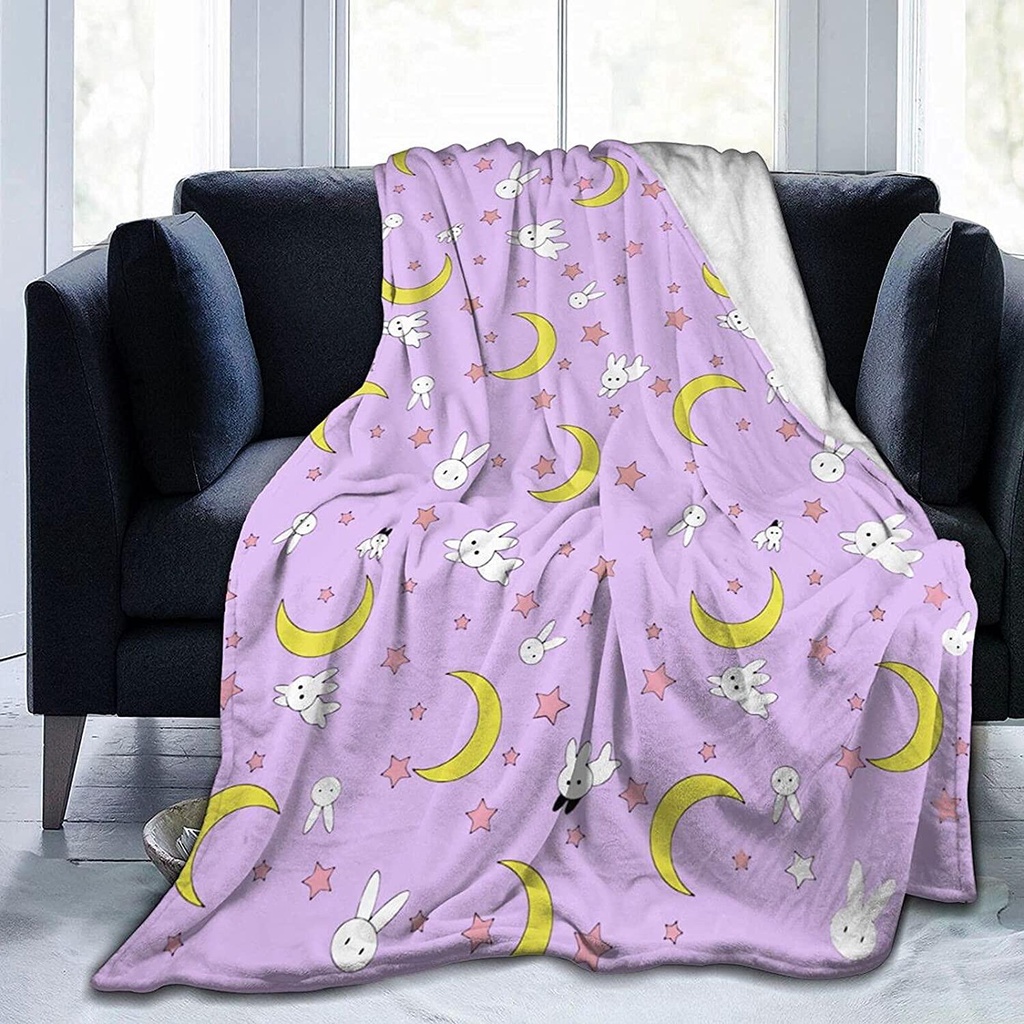 SAILOR MOON [法蘭絨毯子] 美少女戰士超細纖維法蘭絨毯子兒童成人情人節 60 x 50 英寸
