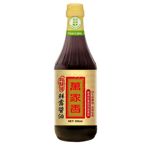 萬家香 鮮露醬油(595G)【愛買】