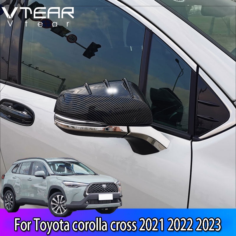 Vtear 適用於豐田 Toyota COROLLA CROSS 2021 2022 2023 汽車後視鏡防刮保護罩