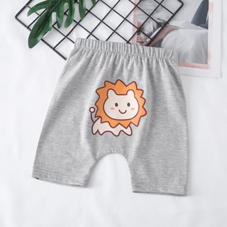 66-110CM 寶寶pp褲 夏季兒童純棉短褲 韓版七分褲 嬰幼兒可愛卡通屁屁褲