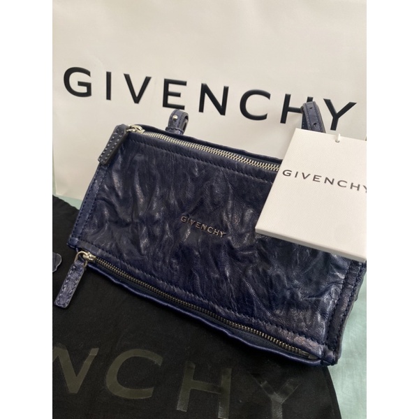 Givenchy Mini Pandora 紀梵希經典包款 潘朵拉 藍
