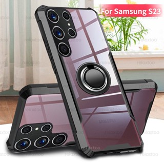 SAMSUNG 外殼三星 S23 Plus Ultra Note 20 Plus Clear Armor 透明軟殼最新豪