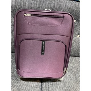 20吋行李箱-紫色 拉鍊箱 登機箱 公事 出國 二手商品