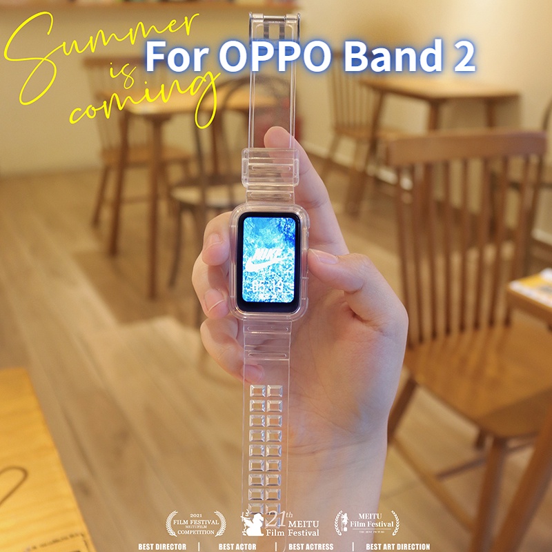 【冰川限定】適用於OPPO Band 2 / OPPO 手環 2 錶帶 + 保護殼組合 一體式錶帶