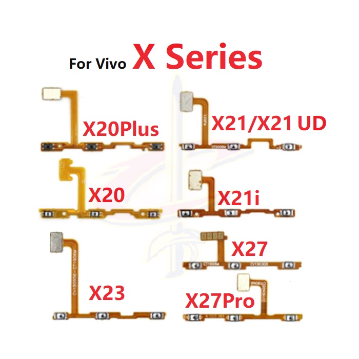 適用於 VIVO X20 X21 Plus UD X21A X23 X27 Pro 開關電源音量按鈕 側鍵按鍵 更換