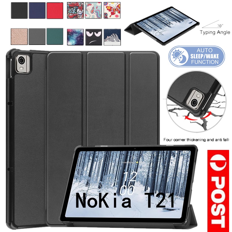 NOKIA 適用於諾基亞 T21 10.4 英寸 2022 PU 皮套對開式支架保護套