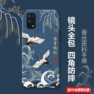 oppo 手機殼 oppok7x手機殻鏡頭全包蠶絲女OPPO K7x保護套男硅膠軟防摔浮鵰 HHRG