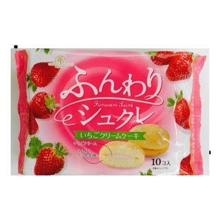 柿原 草莓奶油風味夾心蛋糕 140g【家樂福】