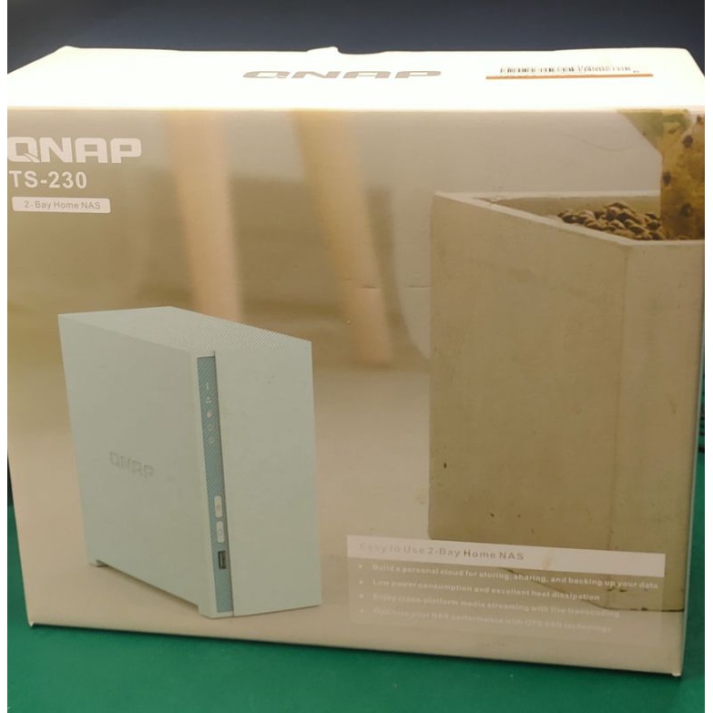 【全新含稅】QNAP TS-230 2-Bay 桌上型 NAS 網路 (SAN 區塊儲存設備) 儲存伺服器