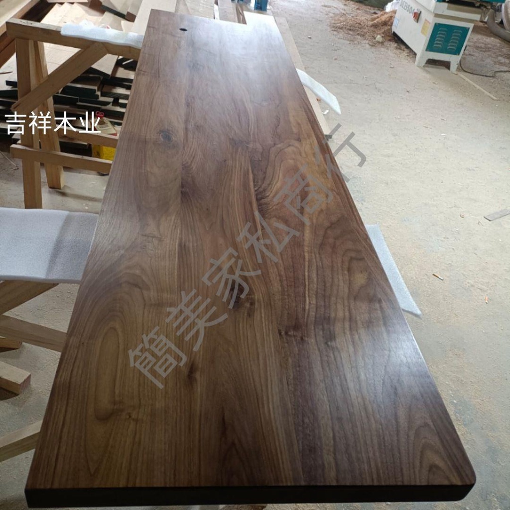 北美黑胡桃紅橡木原木板材定制餐桌家具桌面板窗臺板樓梯踏步板