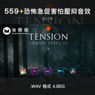 音效 | 559 恐怖驚悚急促緊張害怕壓抑環境氛圍無損音效PR AE FCPX 威力導演剪輯