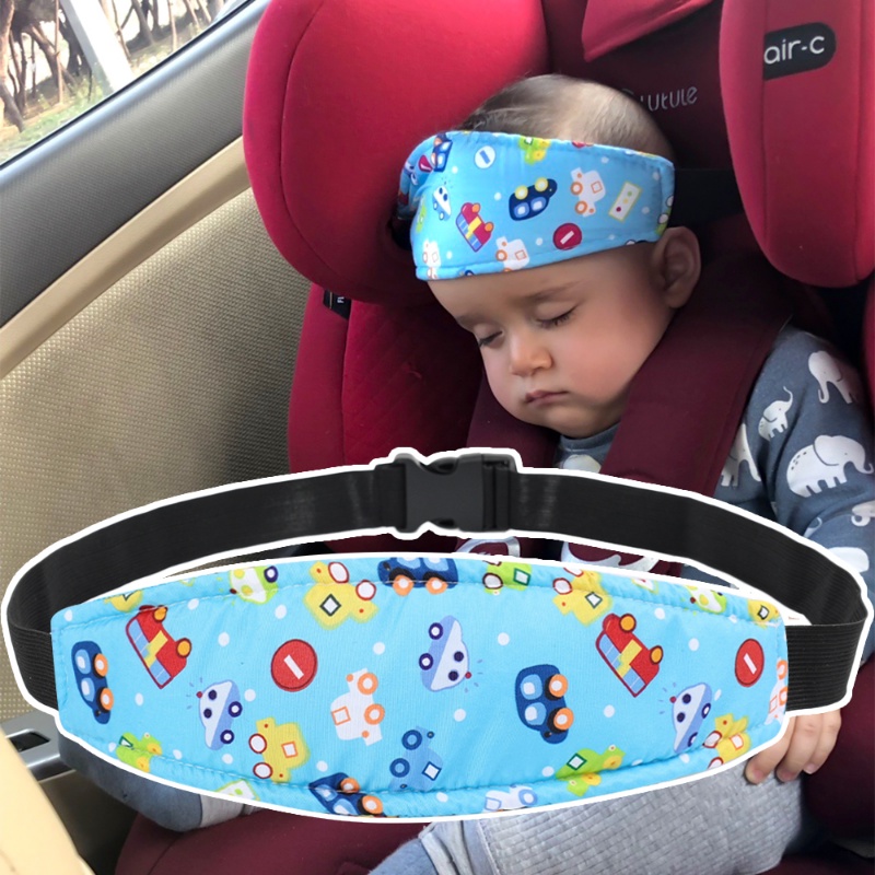 嬰兒旅行必備品兒童可調節睡眠護目鏡汽車嬰兒安全座椅頭帶汽車和摩托車座椅配件兒童推車安全帶