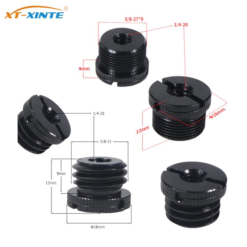 Xt-xinte 麥克風配件螺絲 5/8 至 1/4 轉換螺絲螺母三腳架適配器支架,適用於激光水平儀相機麥克風支架