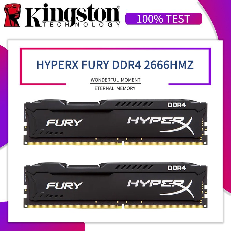 金士頓 HyperX FURY DDR4 內存 4GB / 8GB 2400MHz 2666MHz 台式機 DDR4 R