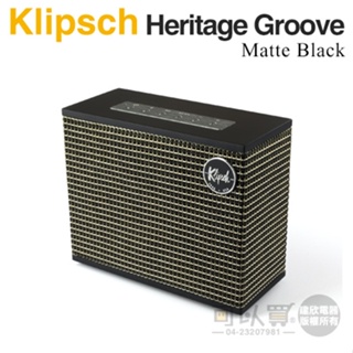 美國 Klipsch ( Heritage Groove／Matte Black ) 攜帶型藍牙喇叭-霧黑色 -公司貨