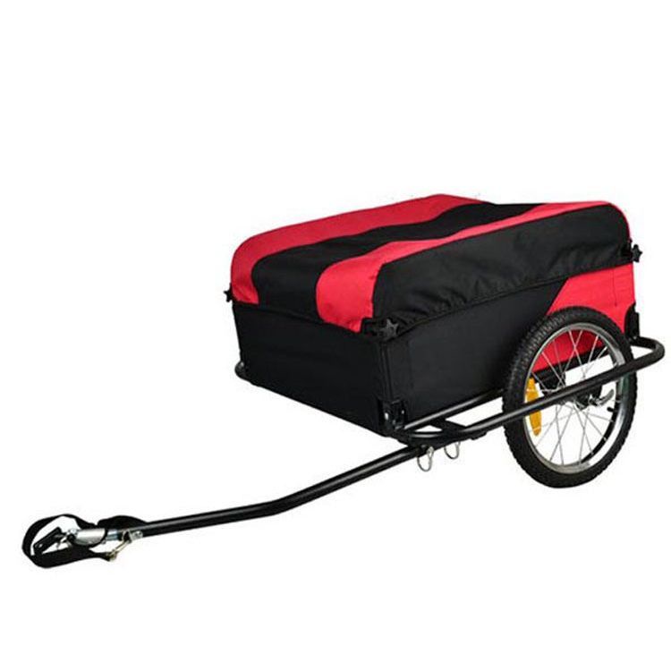 熱賣 戶外騎行自行車后掛式行李拖車可折疊多功能雜物拖斗購物推車R24
