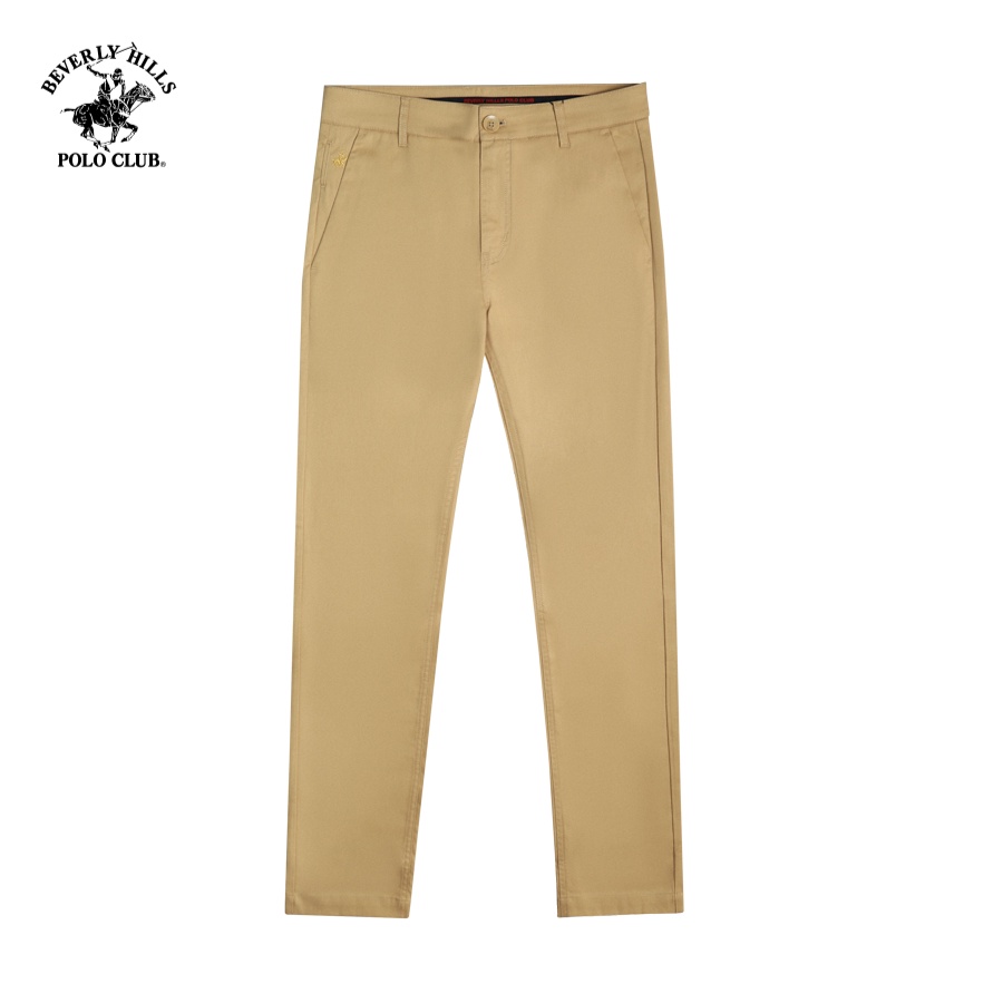 Beverly Hills Polo Club - 修身版型米色男士長褲 - BHPC QKSL22V013