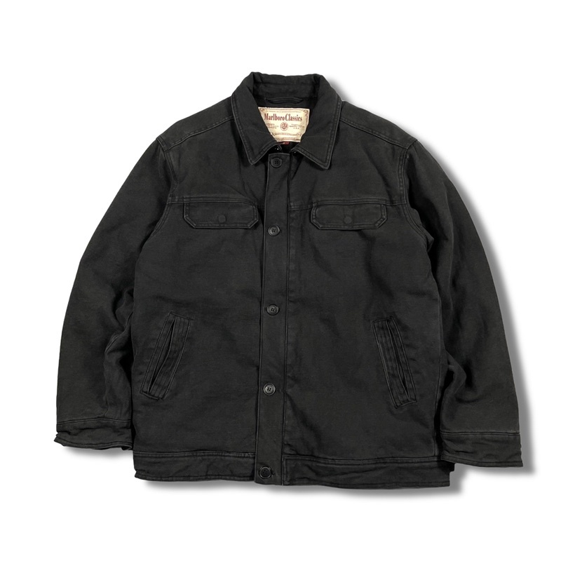 🌵桑古🌵Marlboro Classics MCS 美國製🇺🇸 黑色 工裝外套 鋪棉外套 工裝夾克 古著 二手