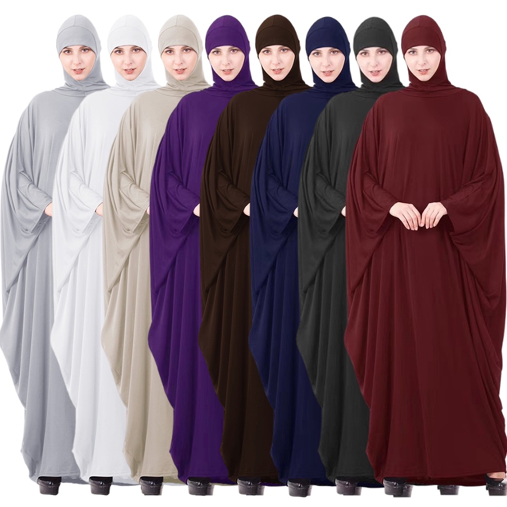 開齋節連帽穆斯林婦女頭巾禮服祈禱服裝齋月開齋節祈禱服裝