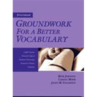 現貨&lt;姆斯&gt;Groundwork for a Better Vocabulary，3/e Johnson 9789574450909 &lt;華通書坊/姆斯&gt;