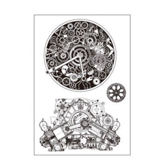L 機械印章 機械 輪軸 錶 透明印章 水晶印章