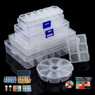 [精選] 首飾藥丸分類盒/多格透明塑料盒/文具防塵容器