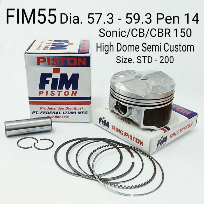 Fim55 FIM 活塞套件 CBR150 CB150 Sonic SupraGT150R 半定制