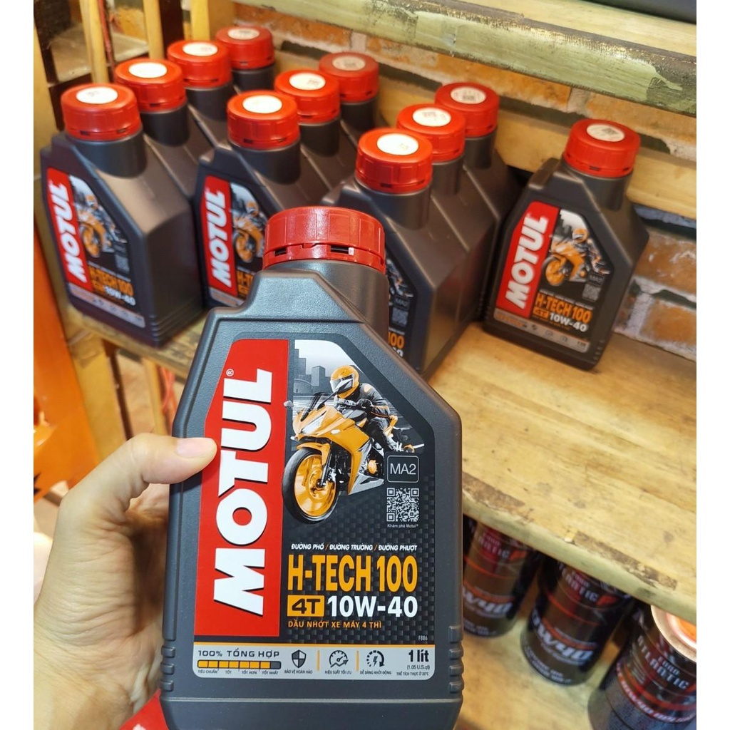 Motul H tech 10w40 潤滑油 100% 合成齒輪車,手動離合器,PKL 內容 2