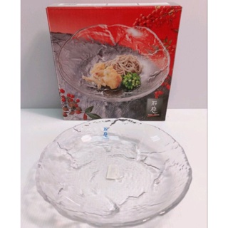 全新日本製SOGA石庭系列 麵皿 直徑22公分玻璃盤 水果藝術盤 居家廚具餐具菜盤