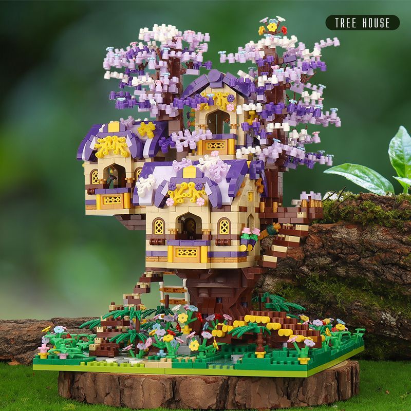 兼容樂高創意建築系列拼裝積木精靈樹屋模型男女孩益智玩具節日裝飾禮品