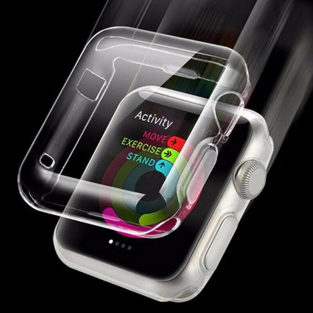 40 毫米/44 智能手錶軟 TPU 全屏保護殼適用於 Apple 系列 1/2/3/4/5/6/SE iWatch T