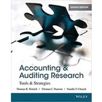 &lt;姆斯&gt;Accounting and Auditing Research: Tools and Strategies 8/e, Thomas R. Weirich 9781118027073 &lt;華通書坊/姆斯&gt;