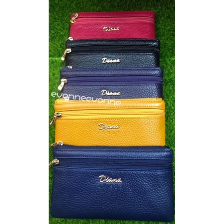 👑DIANA JANES黛安娜真皮拉鍊零錢包 鑰匙包 卡片包-現貨