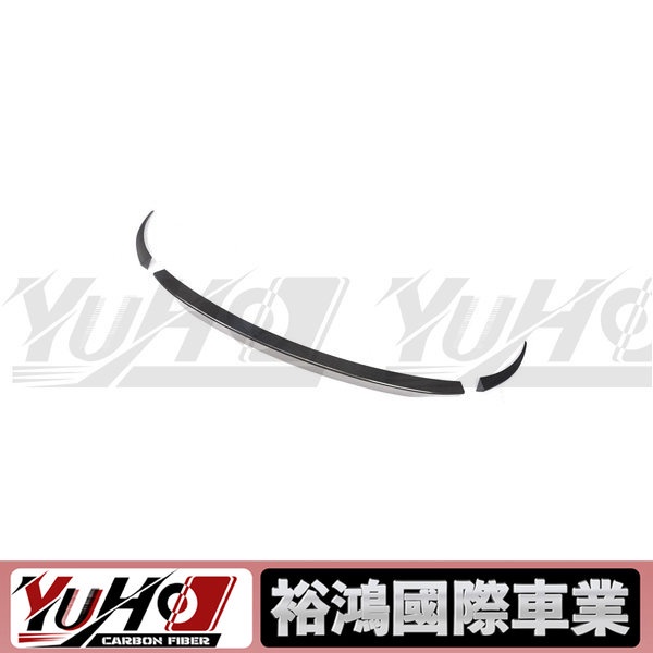 【YUHO】適用於Porsche保時捷 MACAN 95B 14-IN 碳纖維三段式尾翼 中翼 卡夢空力套件