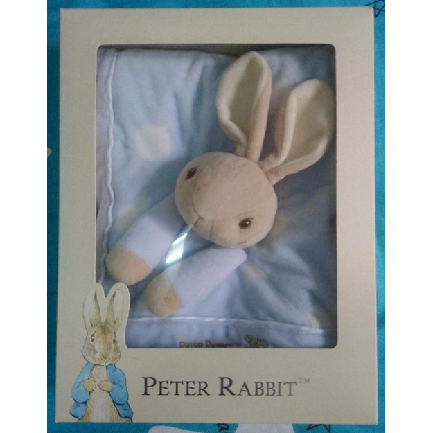 全新未使用 - 奇哥 - Peter Rabbit彼得兔安撫推車蓋毯禮盒 比得兔拖車蓋毯 附奇哥紙袋 寶寶最佳送禮禮盒